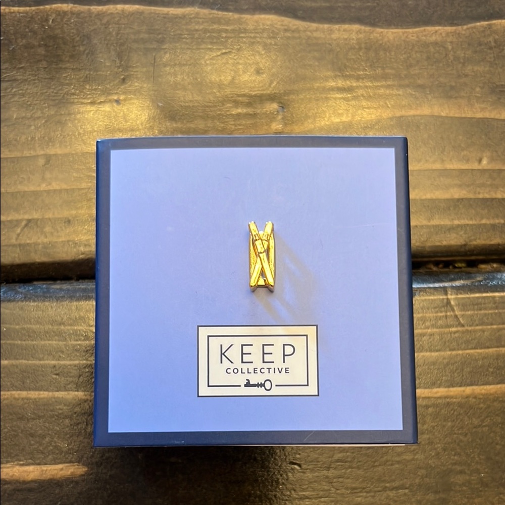 KEEP Collective Gold Ski Charm